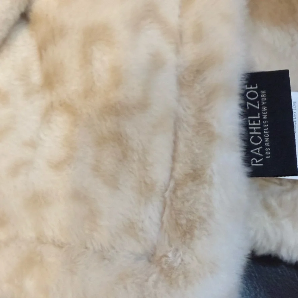 NEW Rachel Zoe Luxe Faux Fur Throw Blanket 50